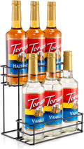 6 Bottle Coffee Syrup Organizer Coffee Syrup Rack by kimilus