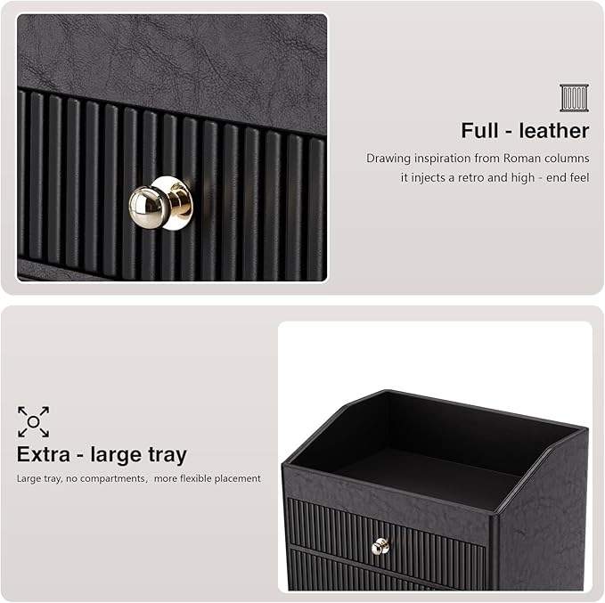 Make up Organizers for Vanity, Leather Makeup organizer for Vanity, Large - Image 5