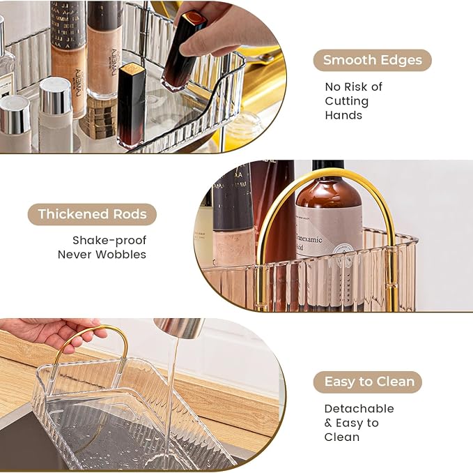 Aveniee Bathroom Counter Organizer Countertop, Makeup Perfume Shelf Storage - Image 4