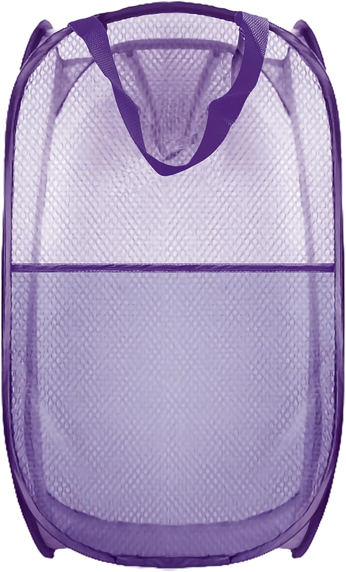 Collapsible Pop Up Laundry Hamper, Extra Large Mesh Foldable Laundry Basket by BuyongwantJewelry