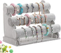 Wudygirl Triple Bracelet Holder Velvet Jewelry Display Stand Watch Bangle Bar by Wudygirl