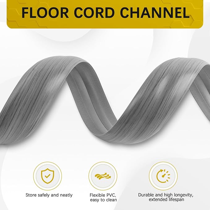 Floor Cord Cover 3.3FT Cord Covers - Image 3