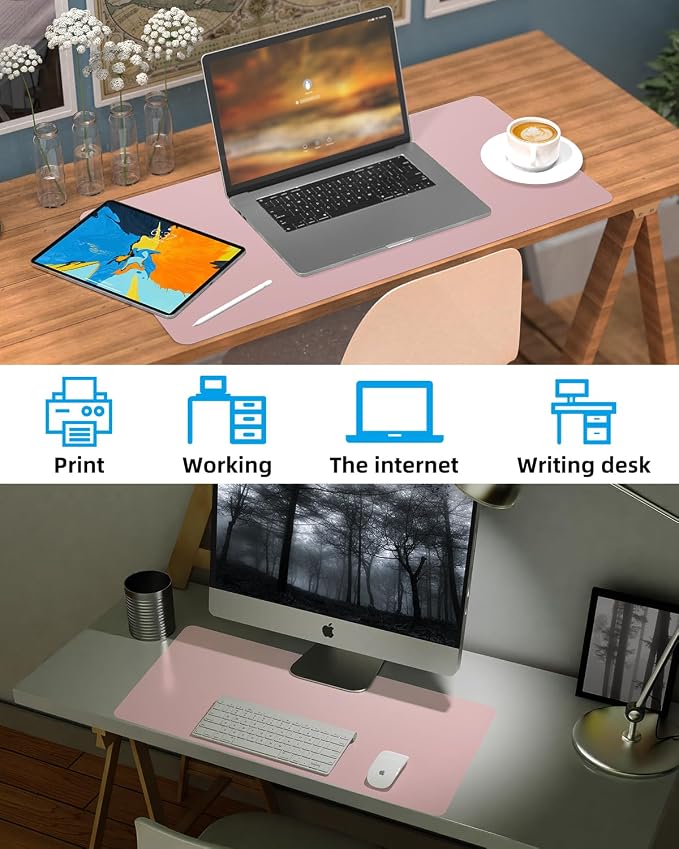 Leather Desk Protector, Non-Slip PU Laptop Mat - Image 6
