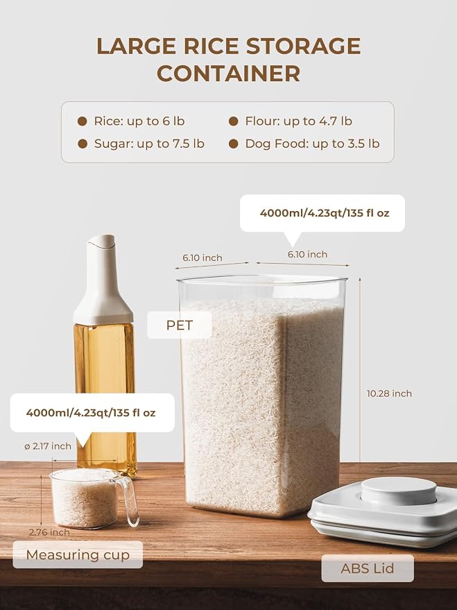 4 Pack Airtight Food Storage Containers - Image 4