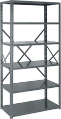 Quantum Storage Systems 75-1836-6 IRONMAN Solid Heavy Duty 6 Shelves 75" H x by QuantumStorageSystems