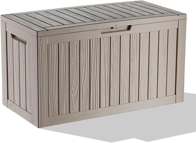 90 Gallon Deck Box, Resin Outdoor Storage Box by OutdoorLivingPerfected