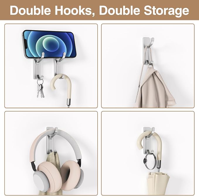 pickpiff 10-Pack Adhesive Wall Hooks - Image 4