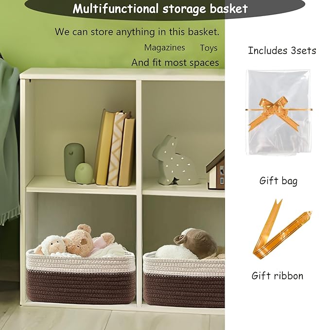 COMFY HOMI 11.5"x7.5"x4.7" Storage Baskets - Image 3