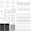 136PCS Metal Pegboard Hooks Organizer Kit by MSLANE