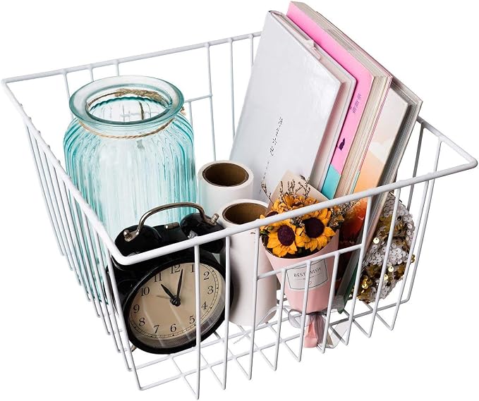 Freezer Basket Organizer, Refrigerator Metal Wire Storage Divider, Household - Image 8