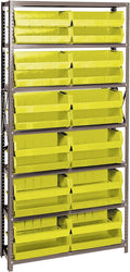 Quantum Storage Systems QSBU-245YL Solid Heavy Duty 7 Shelves 24 Ultra Stack & by QuantumStorageSystems