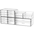 Acrylic Clear Make up Organizers And Storage by Cqacrylic
