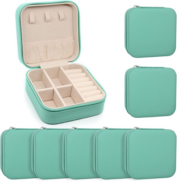 KEINE MARKE Small Jewelry Box, Travel Portable Jewelry Case - Image 9