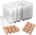 200Pcs Plastic Egg Carton Bulk Empty Clear Egg Tray Holder Container by JarThenaAMCS