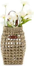 Woven Front Door Basket Water Hyacinth Wall Hanging Basket Decorative Boho by LGENHOOMHandwovenNaturalWaterHyacinthBasket