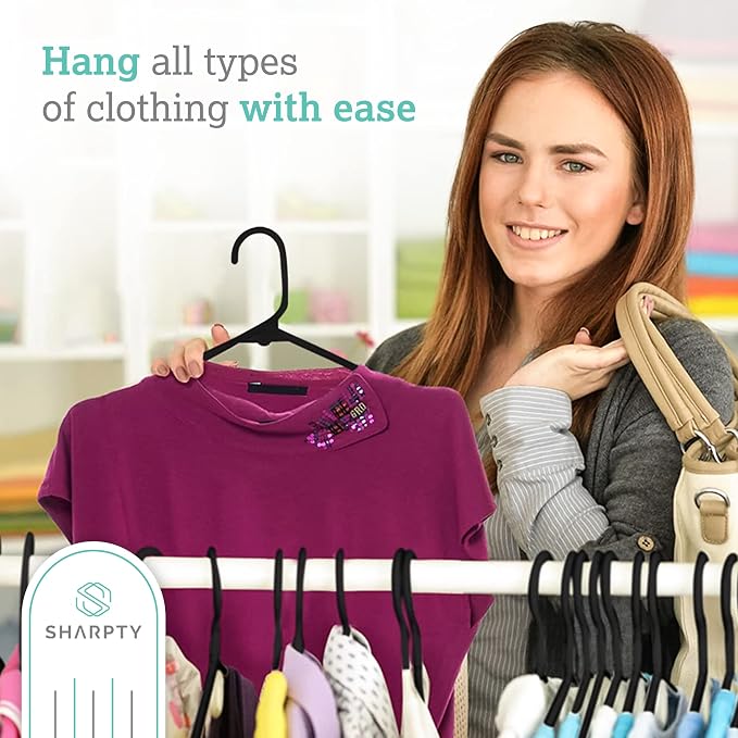 Sharpty Plastic Hangers Clothes Hangers - Image 2