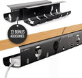 No-Drill Under Desk Cable Management Tray by COREMINDED