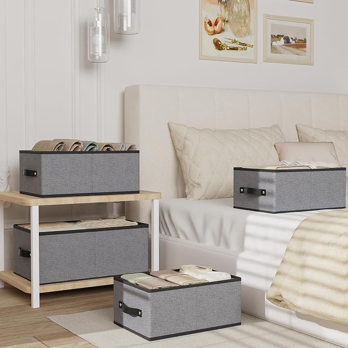 Foldable Storage Baskets, Fabric Drawer Organizers - Image 3