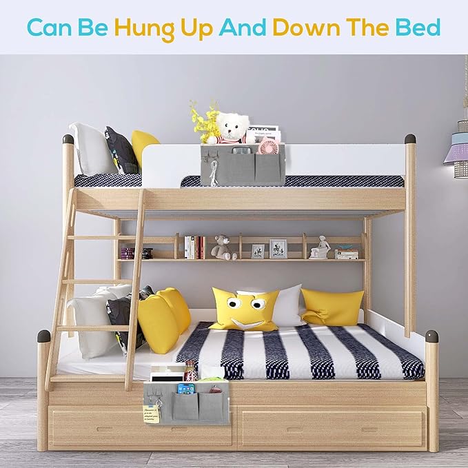 1pcs Bedside Caddy Hanging Storage Bag, Organizer Baskets - Image 7