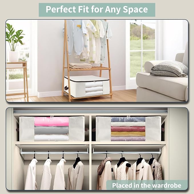 iwill CREATE PRO 2-Pack 65x45x23cm Cotton Canvas Storage Bags - Image 7