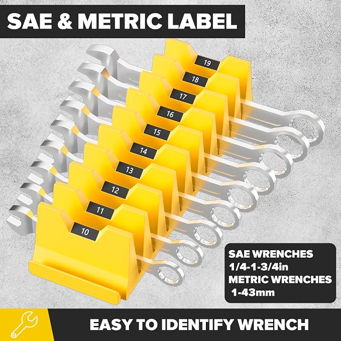 80PCS Modular Wrench Organizer Wrench Holder - Image 2