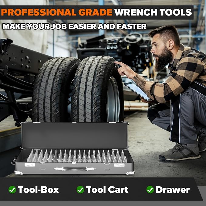 80PCS Modular Wrench Organizer Wrench Holder - Image 7