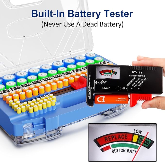 Battery Organizer Storage Holder Box Case - Image 7