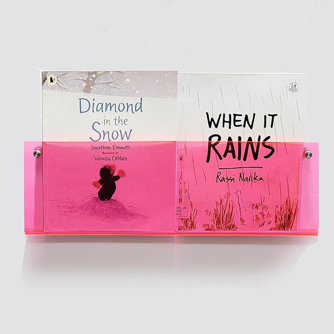 ROYALITA 2-Pack Acrylic Magazine Holder Brochure Holder, Fashion Hanging - Image 4