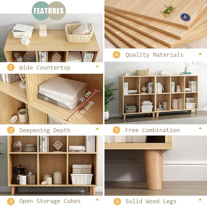 IOTXY Freestanding Open Cubes Bookcase - Image 4