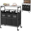 Hoctieon 3 Section Laundry Sorter Cart by Hoctieon