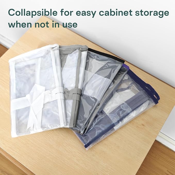 5PACK Clear Zippered Storage Bags - Image 4