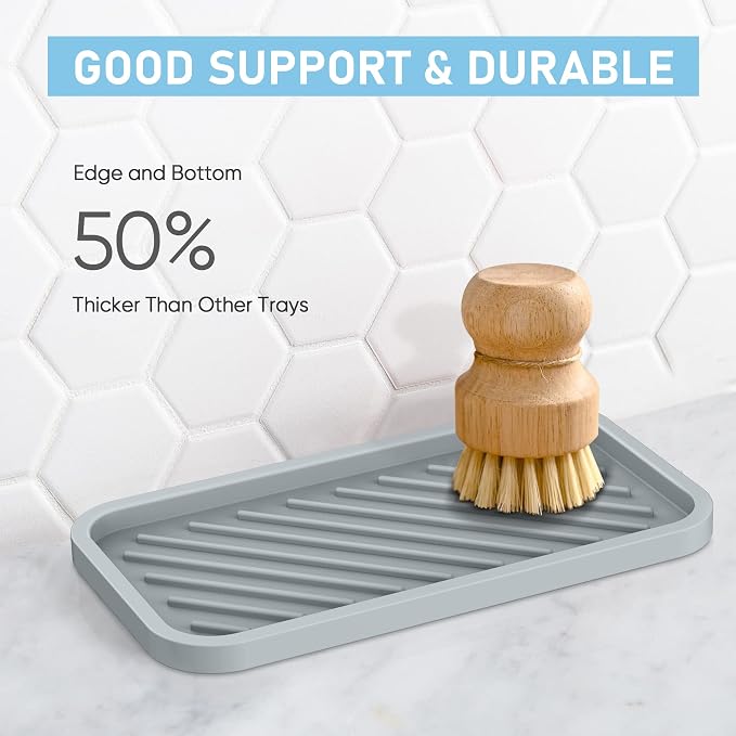 EG-SIPRO Silicone Sponge Holder-Large Thick Durable 10" Sink Organizer - Image 5