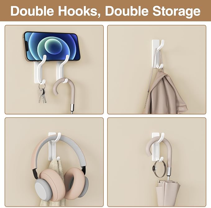 pickpiff Adhesive Wall Hooks for Hanging Towels - Image 5