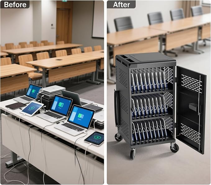 8 Pack | Fully Assembled 30 Bay Multi Device Charging Station - Image 9