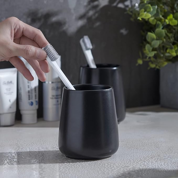 Black Toothbrush Holder for Bathroom - Image 7