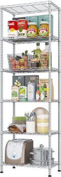 HOMEFORT 6-Shelving Unit, Adjustable Wire Shelving, Metal Wire Shelf Rack by HOMEFORT