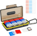 Kiorafoto SD Card Case with 36 Pack Individual Clear Plastic Memory Card Holders by Kiorafoto