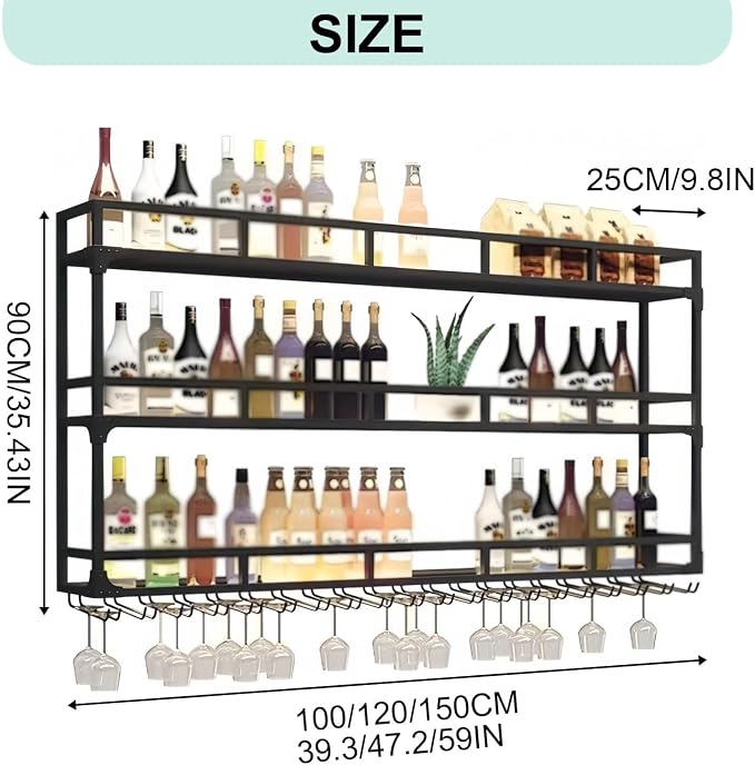 Wall Mounted Wine Rack, Wine Rack Wall Mounted - Image 2