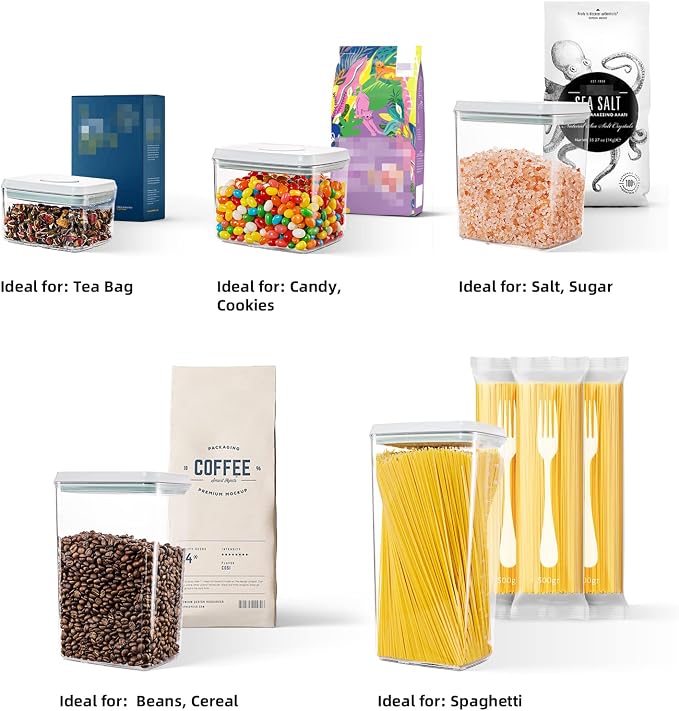 Pop Up Lid Food Storage Containers, Flour and Sugar - Image 7