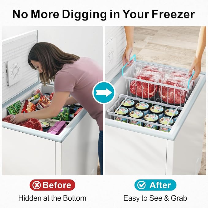 iSPECLE Chest Freezer Organizer Bins - Image 3