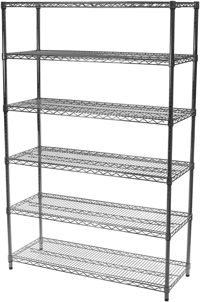 Shelving Inc. 18" d x 30" w x 64" h Chrome Wire Shelving by ShelvingInc