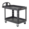 Rubbermaid Commercial Products 2-Shelf Utility/Service Cart, Lipped Shelves by RubbermaidCommercialProducts