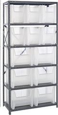 Quantum Storage Systems QSBU-600800CL Clear-View Giant Stack 6-Shelf Steel by QuantumStorageSystems