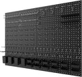Metal Peg Board Kit with 1/4" Pegboard Accessories, 6 Pack 12"X24" Pegboard and by Daanxw