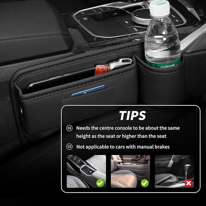 Kwak's 2 Pack Car Seat Gap Filler Organizer - Image 4