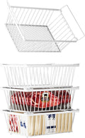 Freezer Organizer Bins ，Enhanced Leak-Proof Bottom，4 Pack Stackable Deep by ANJUBAN