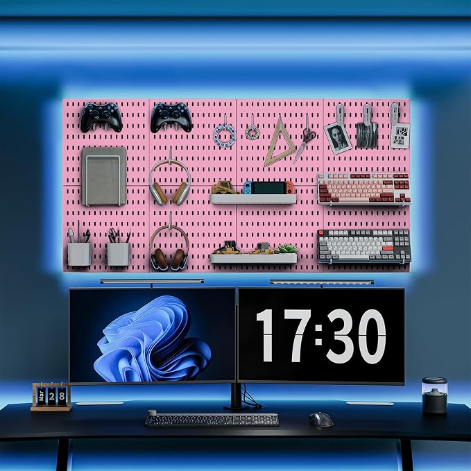 Pegboard Combination Kit, 25.2" x 50.4" Wall Mounted Storage Set - Image 2