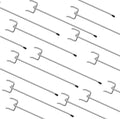 HUHOLE Pegboard Hooks 6 Inch 50PC, Ideal Garage Organization, Wall Storage Tool by HUHOLE