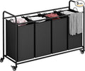 Laundry Sorter 4 Section Hamper Sorter by LINZINAR