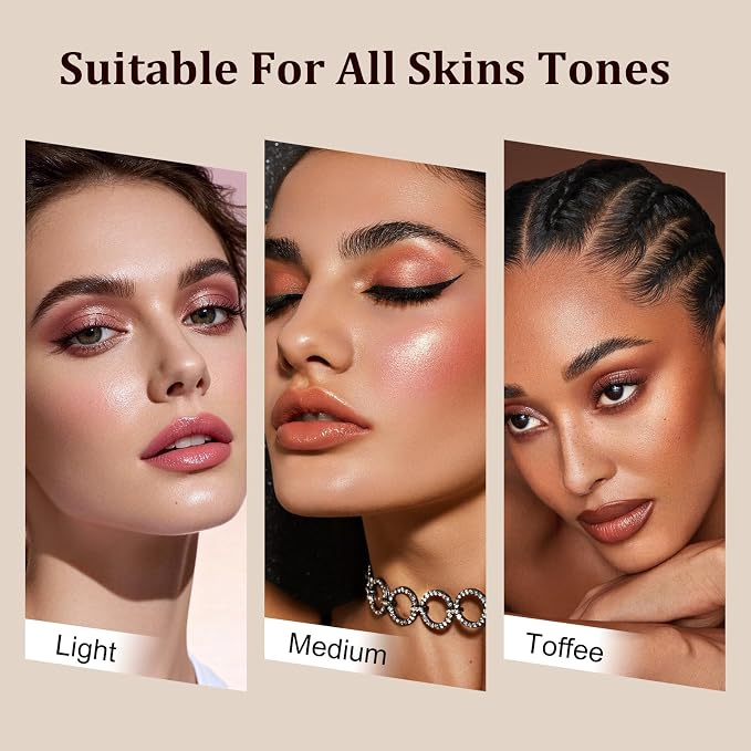 Color Nymph Face Makeup Palette, All-in-one Baked Palettes Travel-Friendly - Image 7